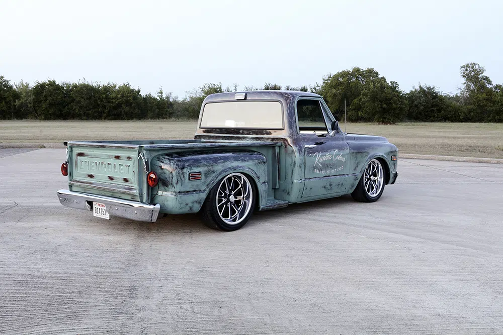 Bagged and LS-Swapped 1973 Chevrolet C10 on U.S. Mags