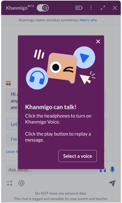 Khanmigo Now Offers Text-to Speech!