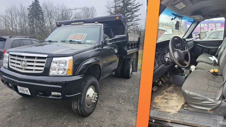 Buy the Cadillac Escalade Dump Truck with a Diesel Engine and Manual