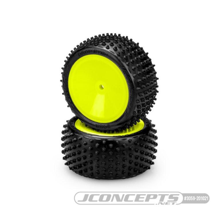 Pre-Mounted drop step 2WD/4WD rear buggy tires by JConcepts