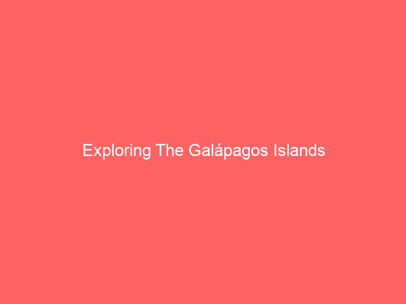 Exploring The Galápagos Islands