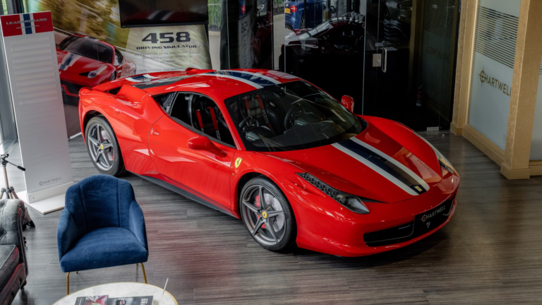 This Amazing Racing Sim is Housed in a Real Ferrari 458 Body – and it Could Be Yours