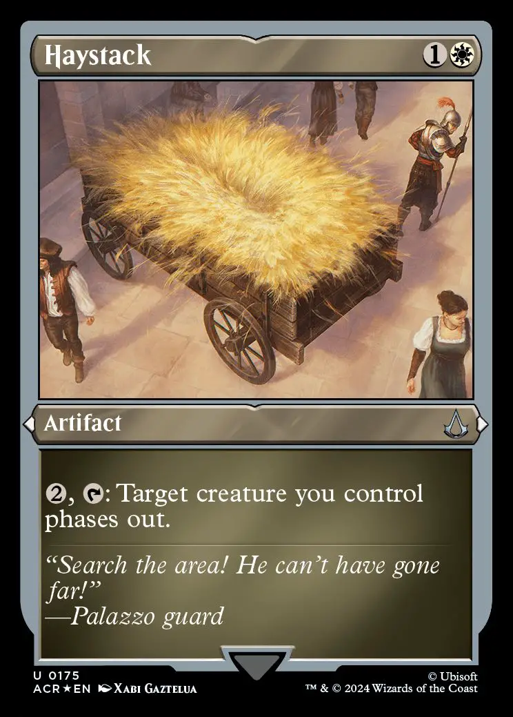 One of the Assassin's Creed cards coming to Magic: The Gathering is just a haystack