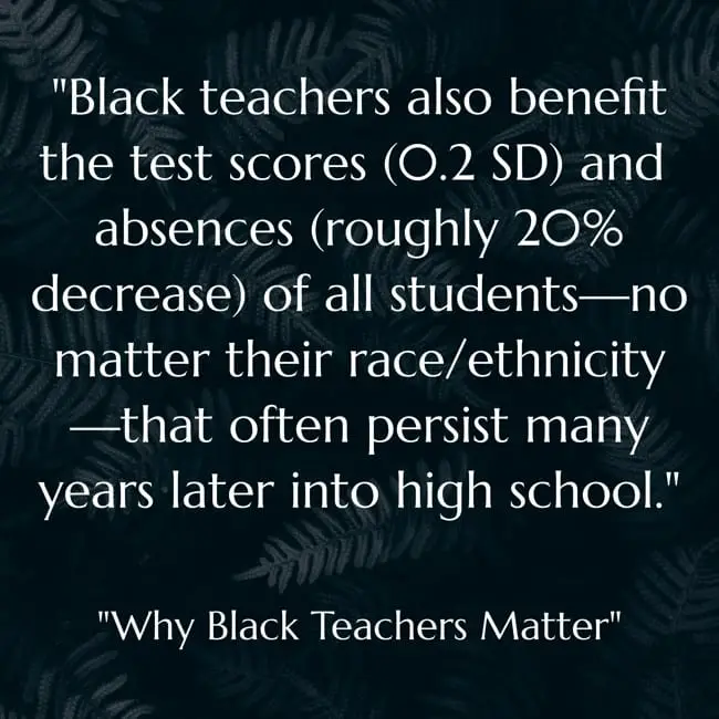 New Study Confirms What Most Of Us Know Already – ALL Students Benefit From Having Black Teachers