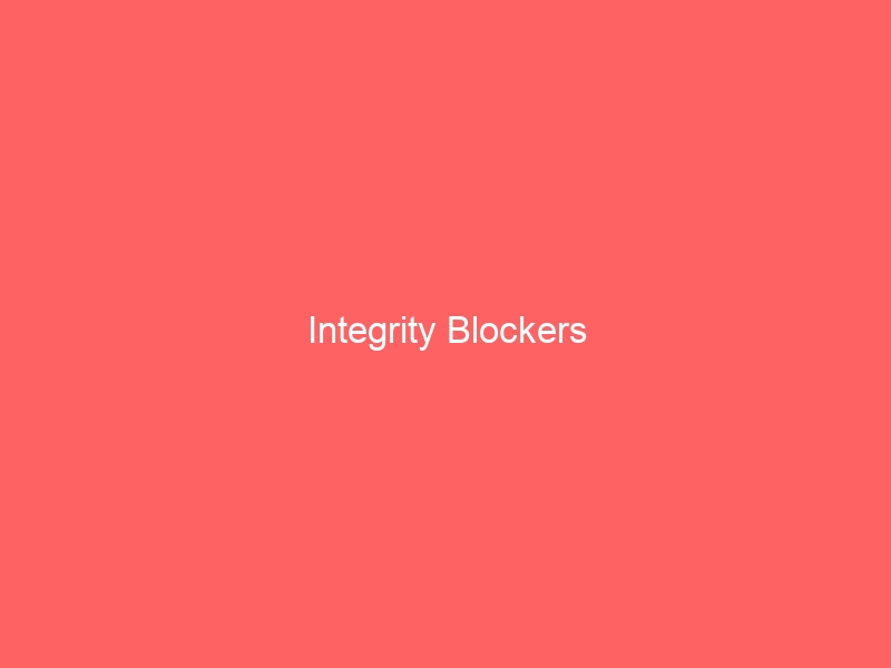 Integrity Blockers