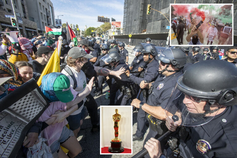 Anti-Israel demonstration outside Oscars causes chaos, slight delays in broadcast