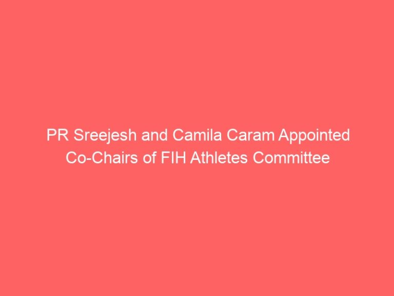 PR Sreejesh & Camila Camila Caram appointed co-chairs of FIH Athletes Committee