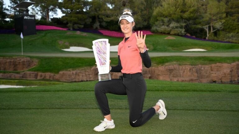 The LPGA used a completely new format. Nelly Korda was the winner.