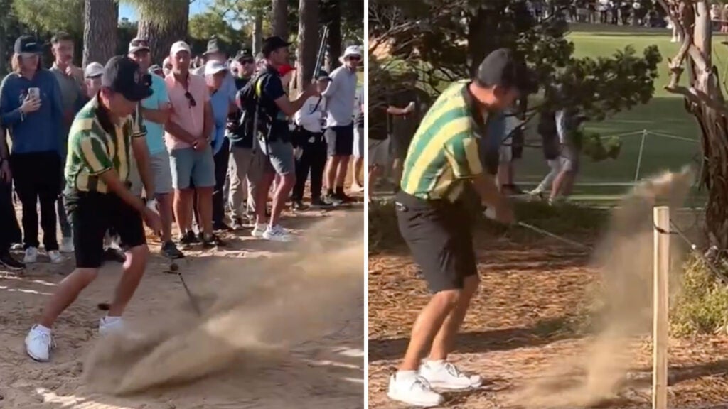 'F—ing bull—-': LIV golfer rages after relatable tree trouble spoils round
