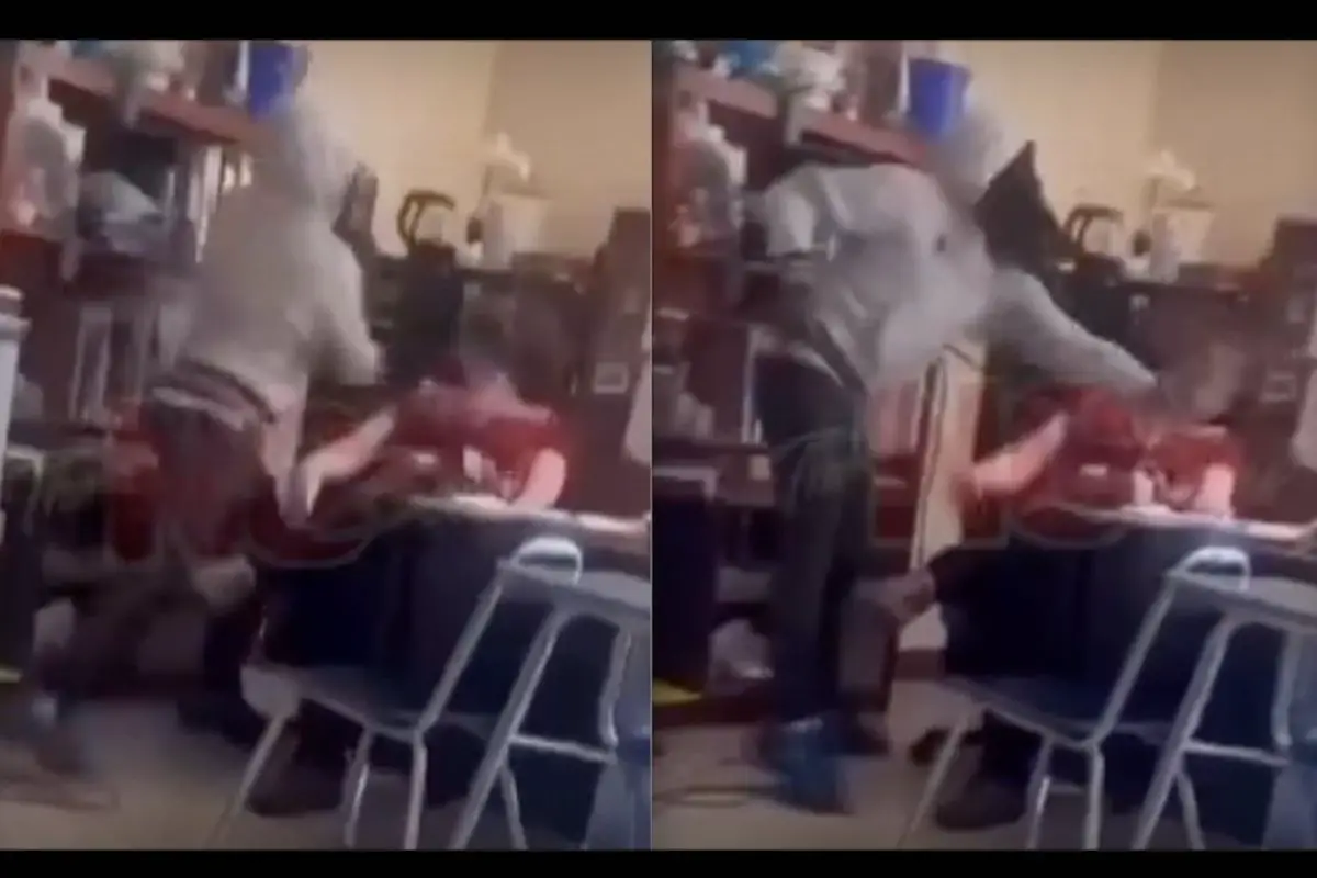 Viral video – HS student slaps a teacher twice in the face; teacher remains seated throughout and simply takes it.